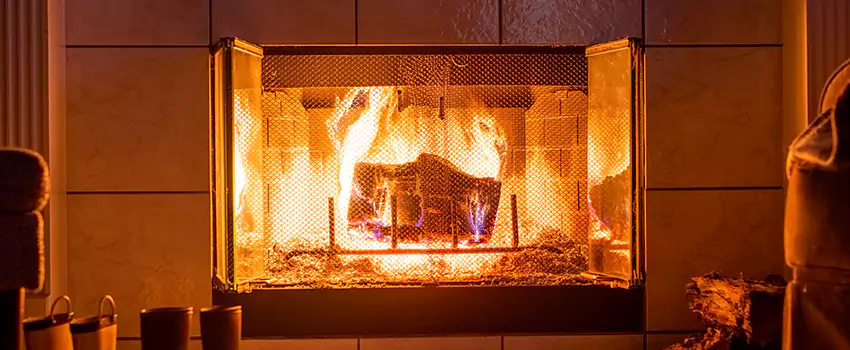 Mendota Hearth Landscape Fireplace Installation in Nederland, Texas