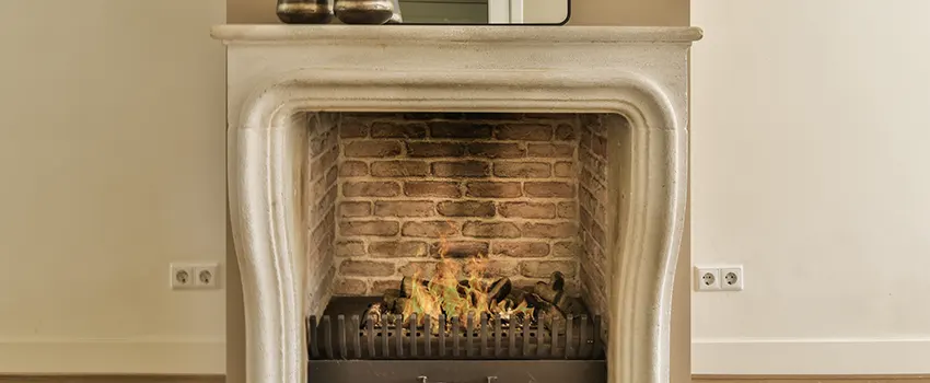 Vintage-style Fireplace Redesign in Nederland, Texas