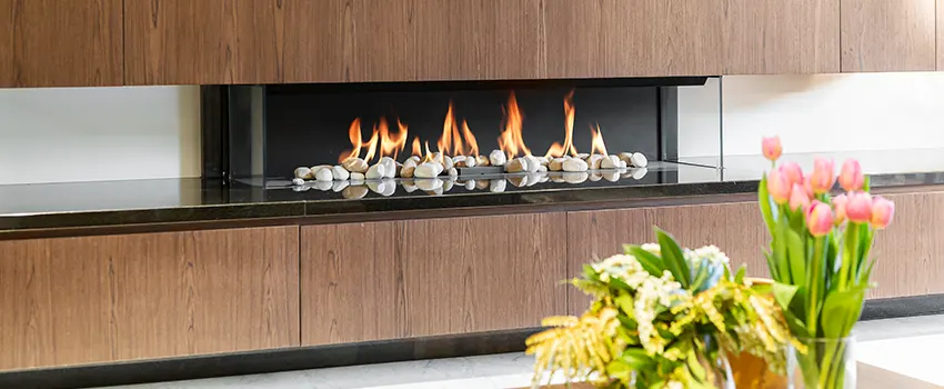 Double-height Fireplace Design Refurbishment in Nederland, Texas