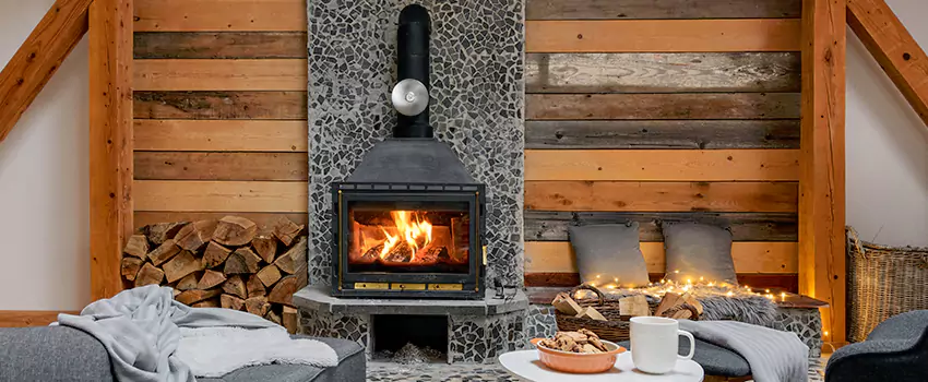 Thelin Hearth Products Direct Vent Gas Stove Fireplace Inspection in Nederland, Texas
